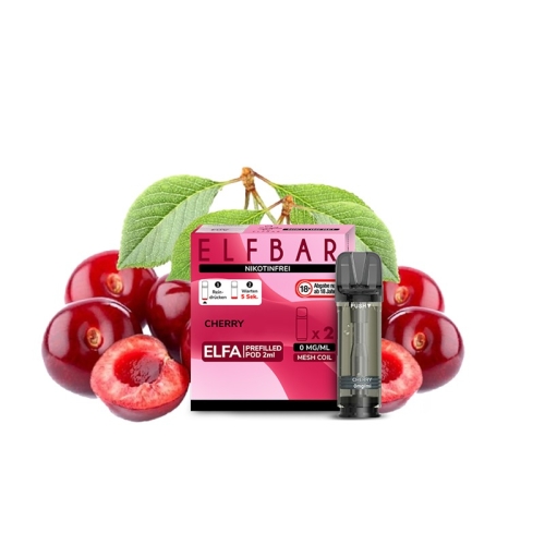 Elfbar - Elfa Prefilled Pods Nikotinfrei (2 Stück) Cherry