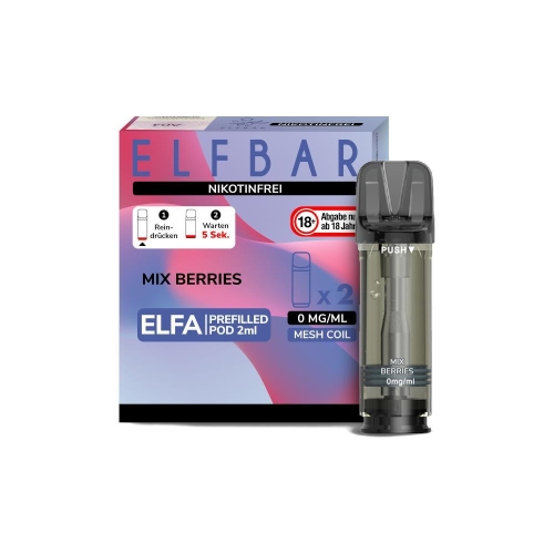 Elfbar - Elfa Prefilled Pods Nikotinfrei (2 Stück) Mix Berries