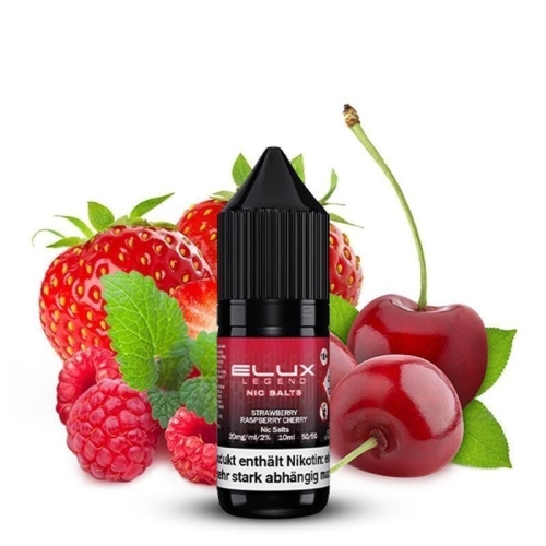 Elux - Nikotinsalz Liquid 10 ml Strawberry Raspberry Cherry 10 mg/ml