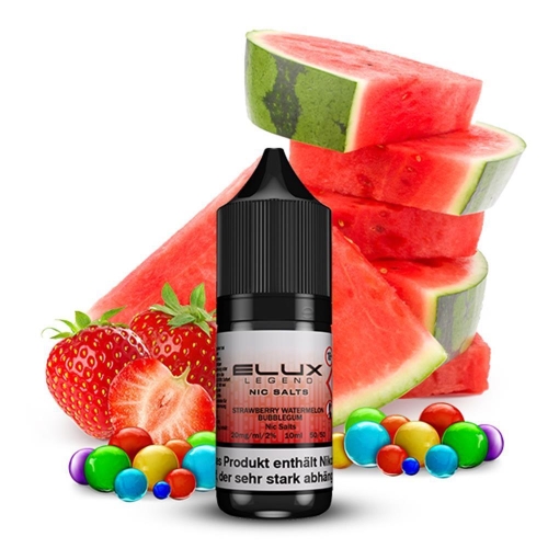 Elux - Nikotinsalz Liquid 10 ml Strawberry Watermelon Bubblegum 20 mg/ml