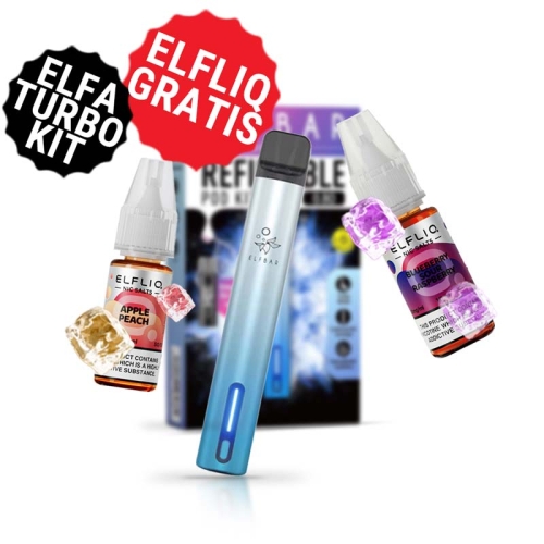 Elfbar Turbo Kit + 1x Elfliq gratis