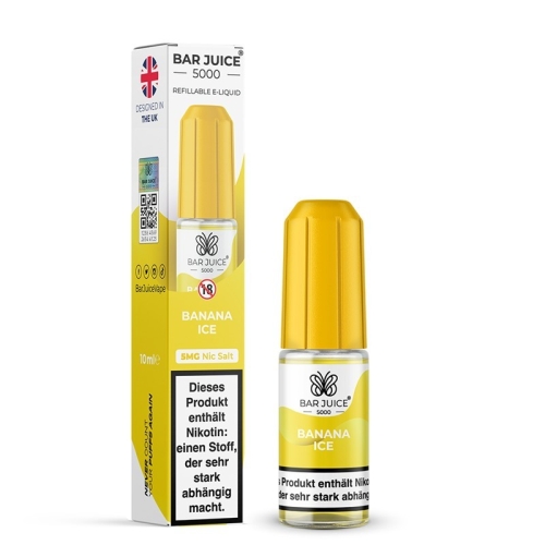 Bar Juice 5000 NicSalt Liquid 10 ml Banana Ice 5 MG