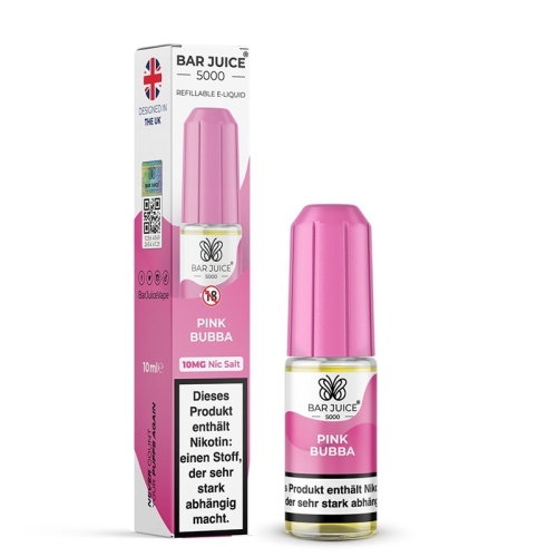 Bar Juice 5000 NicSalt Liquid 10 ml Pink Bubba 10 MG NEU