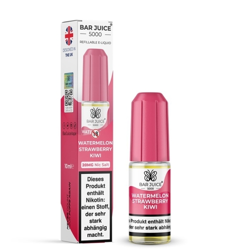 Bar Juice 5000 NicSalt Liquid 10 ml Watermelon Strawberry Kiwi 20 MG
