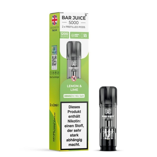 Bar Juice - Prefilled Pods (2Stück) Lemon and Lime 20 mg/ml