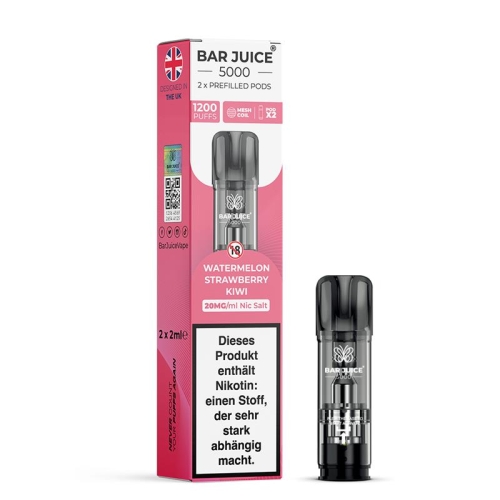 Bar Juice - Prefilled Pods (2Stück) Watermelon Strawberry Kiwi 20 mg/ml