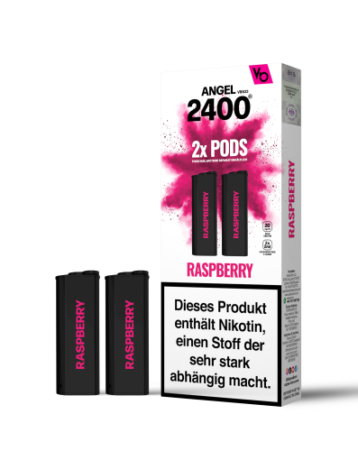 Vape Bars - Angel 2400 Prefilled Pods (2 Stück) Raspberry