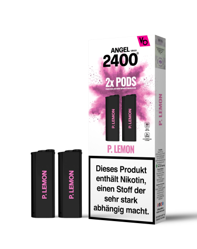 Vape Bars - Angel 2400 Prefilled Pods (2 Stück) P. Lemon