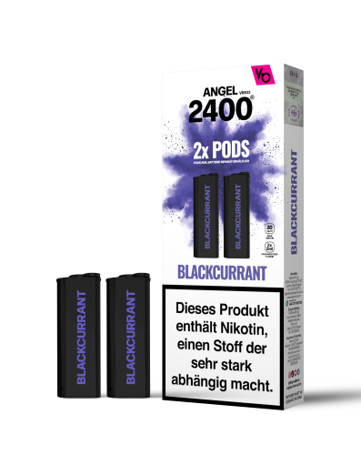 Vape Bars - Angel 2400 Prefilled Pods (2 Stück) Blackcurrant