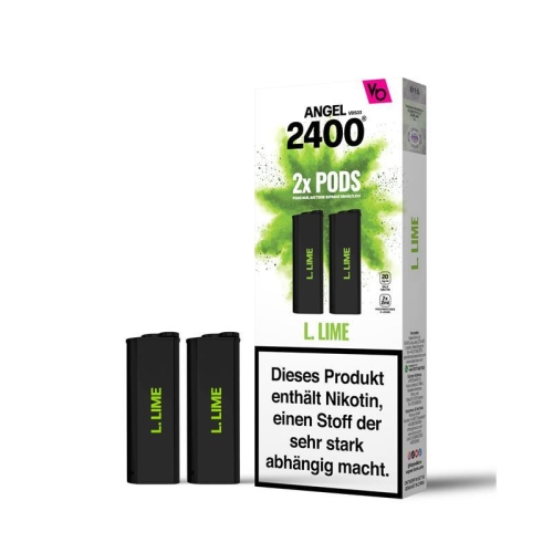 Vape Bars - Angel 2400 Prefilled Pods (2 Stück) L. Lime