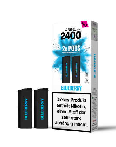 Vape Bars - Angel 2400 Prefilled Pods (2 Stück) Blueberry