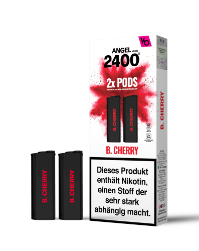 Vape Bars - Angel 2400 Prefilled Pods (2 Stück) B. Cherry