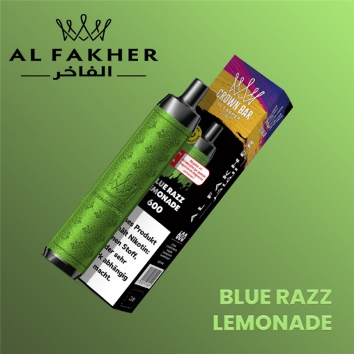 Al Fakher Crown Bar 600 Blue Razz Lemonade