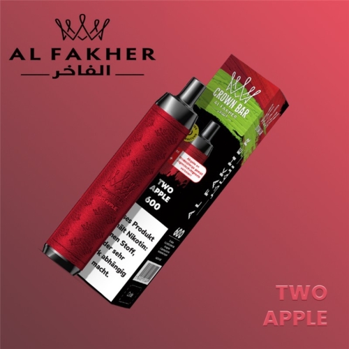 Al Fakher Crown Bar 600 Two Apple