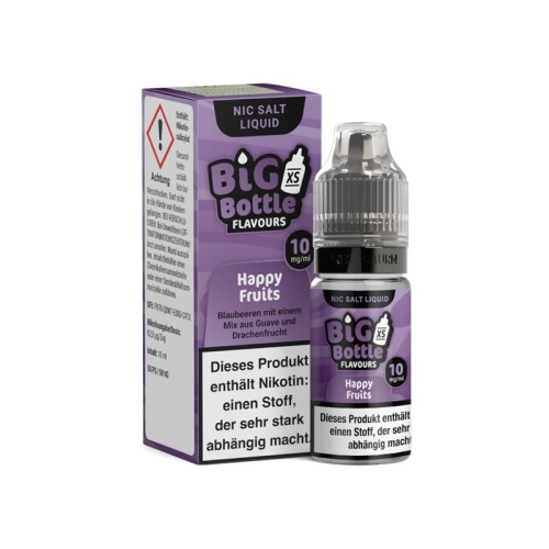 Big Bottle Nikotinsalz Liquid Happy Fruits 10 mg/ml