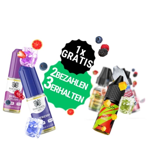 3 für 2 Liquid Bundle - 1x Gratis