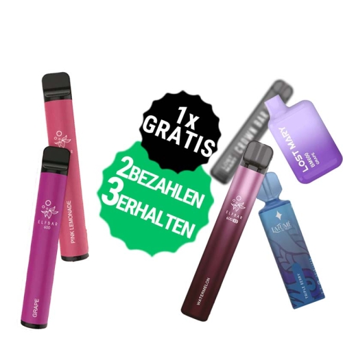 3 für 2 Vape Bundle - 1x Gratis