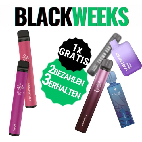 3 für 2 Vape Bundle - Black Weeks