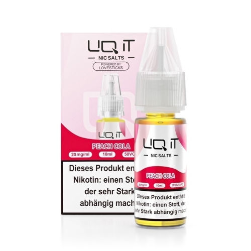 Lovesticks - Liq it NicSalt Liquids Peach Cola 0 mg/ml