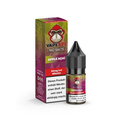 VapeApe Nikotinsalzliquid 10 ml Apple Acai 20 mg/ml