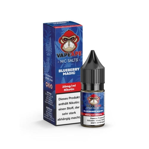 VapeApe Nikotinsalzliquid 10 ml Blueberry Magic 20 mg/ml
