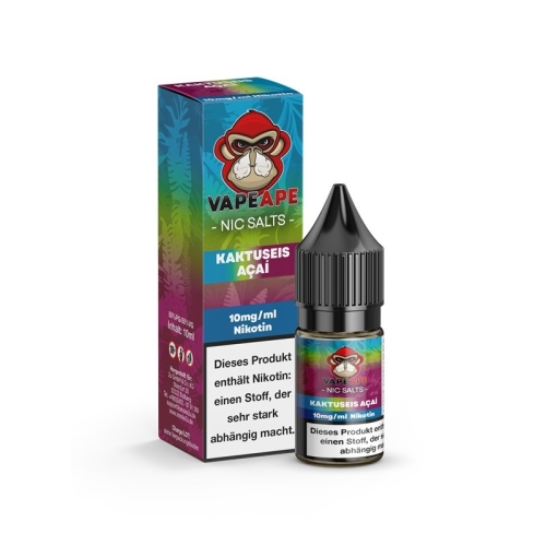 VapeApe Nikotinsalzliquid 10 ml Kaktuseis Acai 10 mg/ml