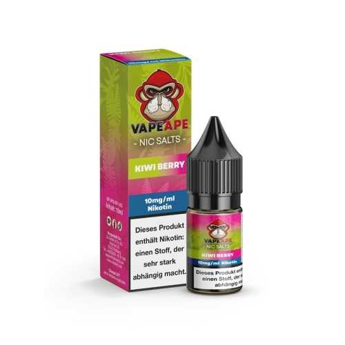 VapeApe Nikotinsalzliquid 10 ml Kiwi Berry 10 mg/ml