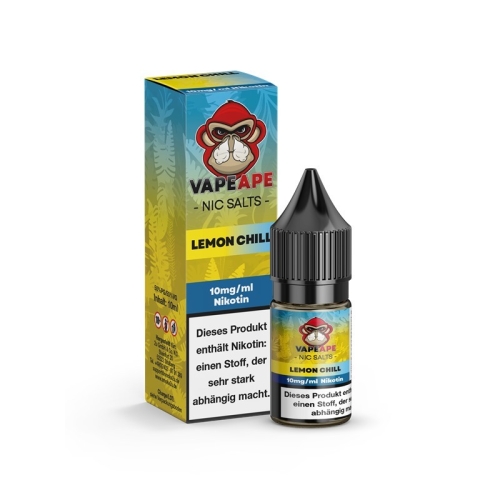 VapeApe Nikotinsalzliquid 10 ml Lemon Chill 10 mg/ml