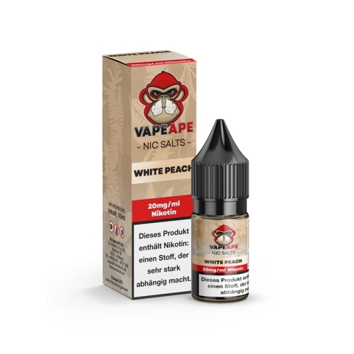 VapeApe Nikotinsalzliquid 10 ml White Peach 20 mg/ml
