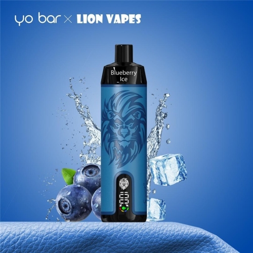 Yo Bar X Lion Vapes Einweg E-Zigarette Hookah Pro 10000 Züge Blueberry Ice