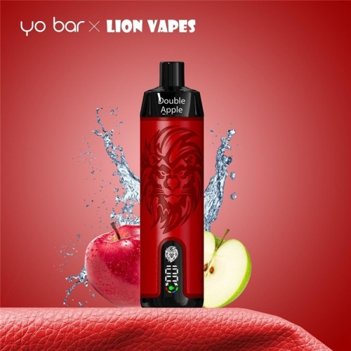 Yo Bar X Lion Vapes Einweg E-Zigarette Hookah Pro 10000 Züge Double Apple