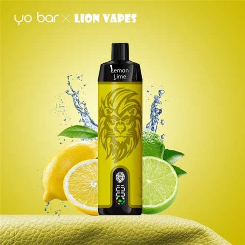 Yo Bar X Lion Vapes Einweg E-Zigarette Hookah Pro 10000 Züge Lemon Lime