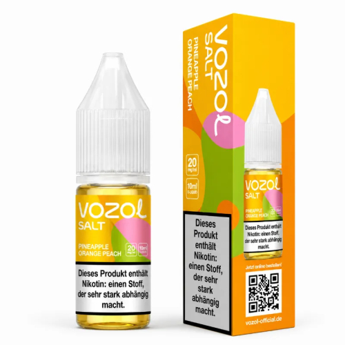 Vozol Nikotinsalz Liquid - 10ml Pineapple Orange Peach 20 mg/ml