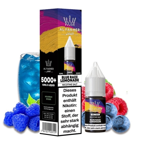 Al Fakher Nikotinsalz Liquid Blue Razz Lemonade