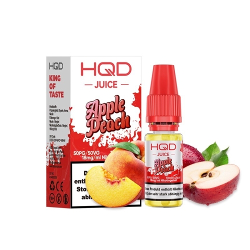 HQD Juice Nikotinsalz Liquid Apple Peach 18 mg/ml