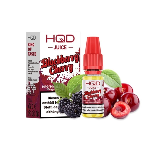 HQD Juice Nikotinsalz Liquid Blackberry Cherry 18 mg/ml