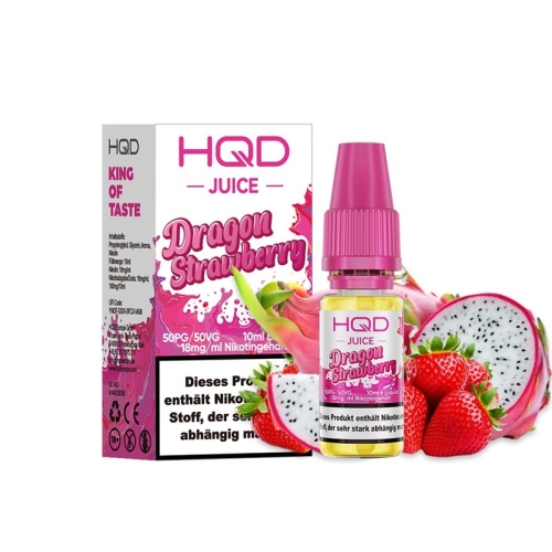HQD Juice Nikotinsalz Liquid Dragon Strawberry 18 mg/ml