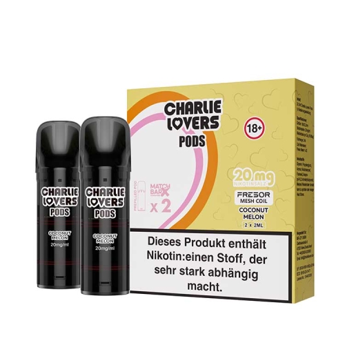 Charlie Lovers Pods ( 2 Stück pro Packung ) Coconut Melon 20 mg/ml