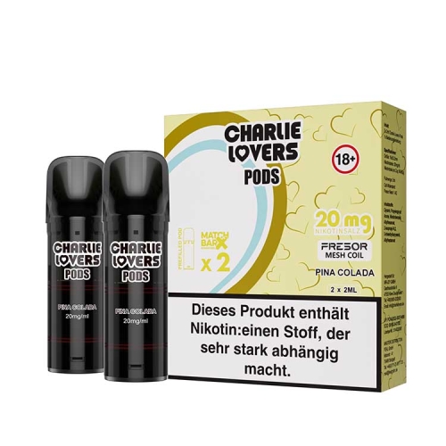 Charlie Lovers Pods ( 2 Stück pro Packung ) Pina Colada 20 mg/ml