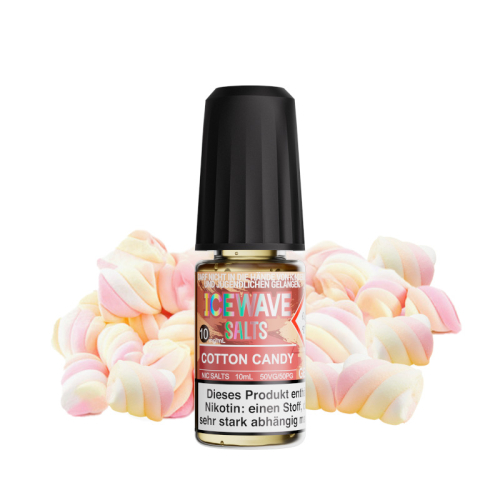 Icewave Nikotinsalz Liquid 10 ml Cotton Candy 10 mg/ml