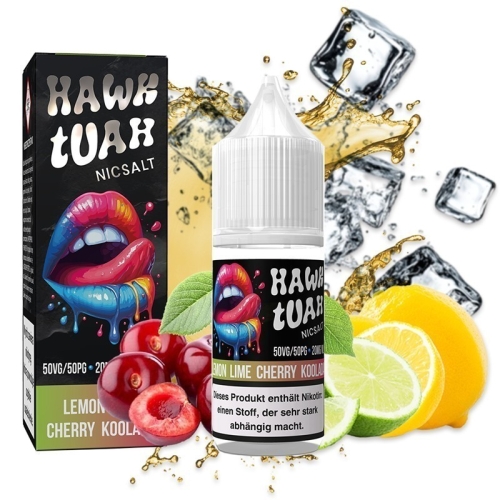 Hawk Tuah Nikotinsalz Liquid Lemon Lime Cherry Koolada