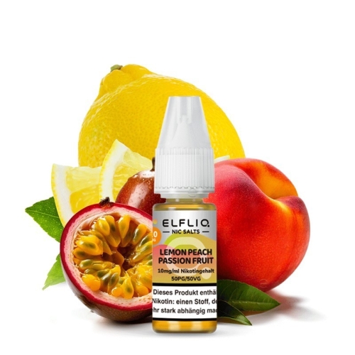 Elfliq - NicSalt Liquid Lemon Peach Passionfruit  10 mg/ml