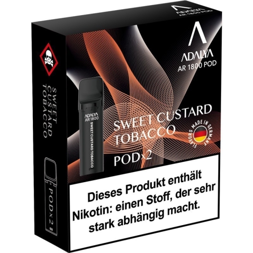Adalya Alpha Prefilled Pods SWEET CUSTARD TOBACCO