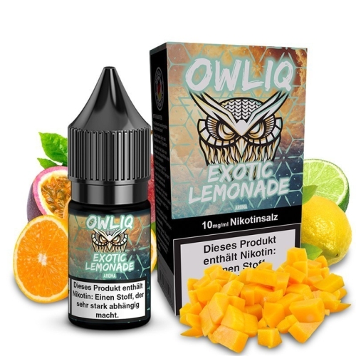 Owliq Nikotinsalz Liquid 10 ml Exotic Lemonade 10 mg/ml