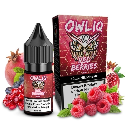 Owliq Nikotinsalz Liquid 10 ml Red Berries 10 mg/ml