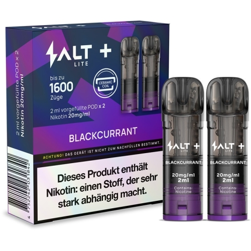 Salt Plus Lite Pods 20 mg/ml 2er Pack Blackcurrant