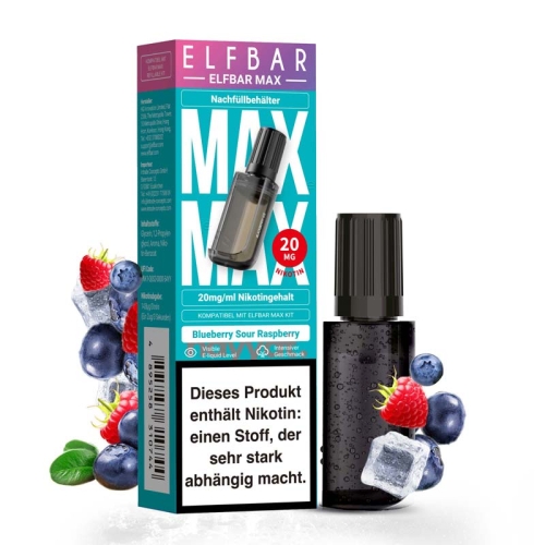 ElfBar Max - Pods 20 mg/ml Blueberry Sour Raspberry