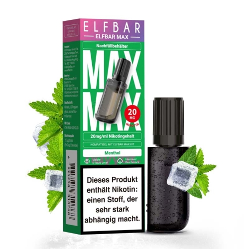 ElfBar Max - Pods 20 mg/ml Menthol