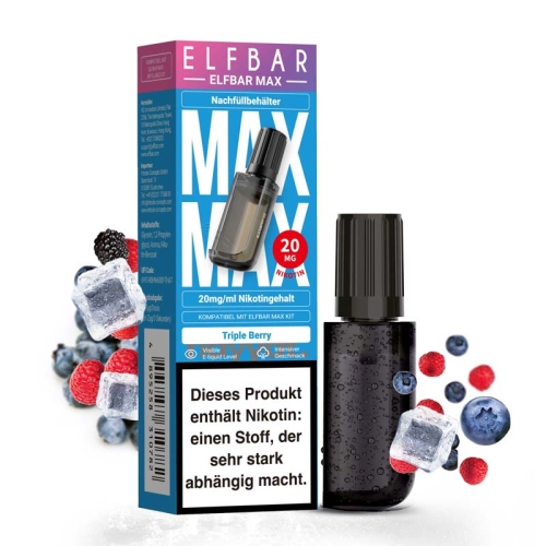 ElfBar Max - Pods 20 mg/ml Triple Berry