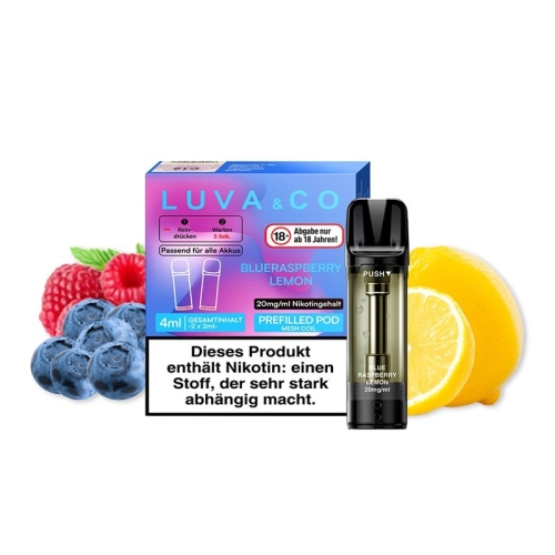 Lovesticks - Luva & Co Pods (2 Pods pro Packung) Blue Raspberry Lemon